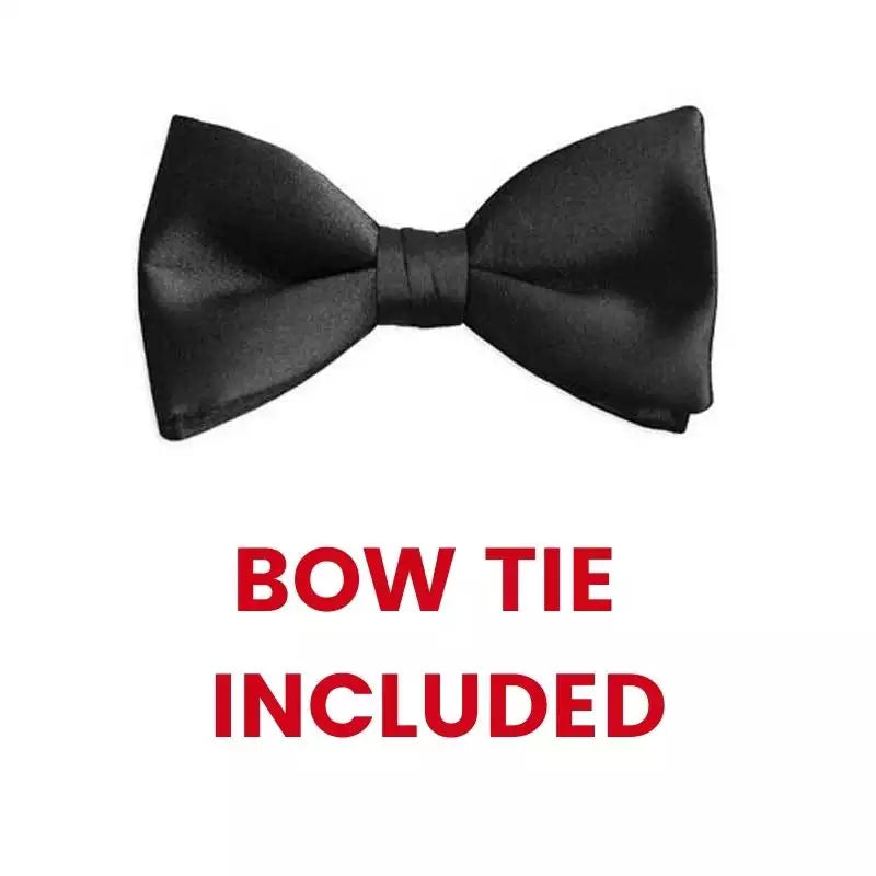 Men’s Black Shawl Lapel Tuxedo — Single Button, Black Lapel