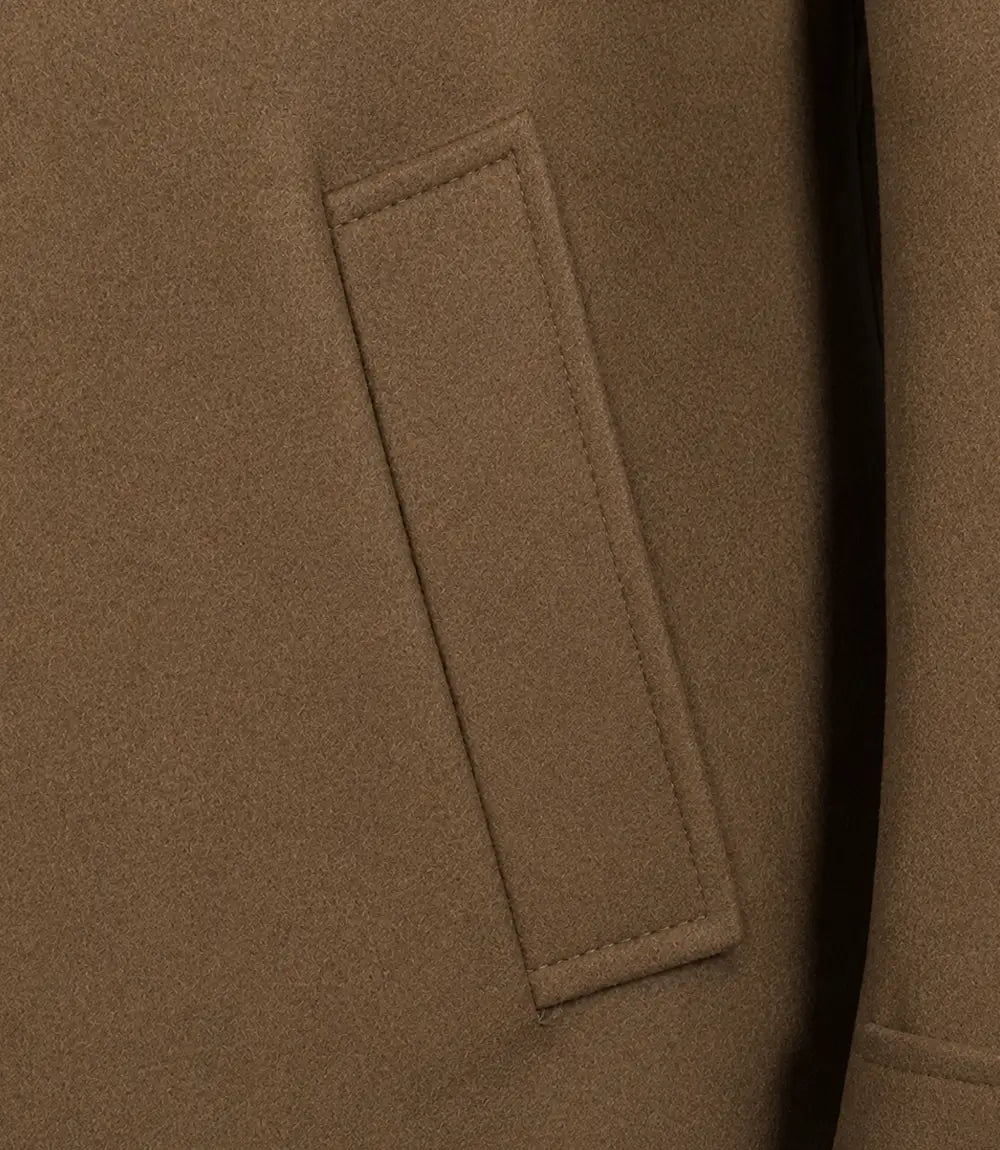 Kenney Men’s Double-Breasted Camel Wool Coat - Camel - view 6