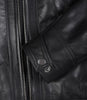 Womens Petite Black Quilted Biker Style Leather Jacket