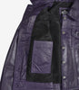 Women's Purple Leather Trucker Jacket