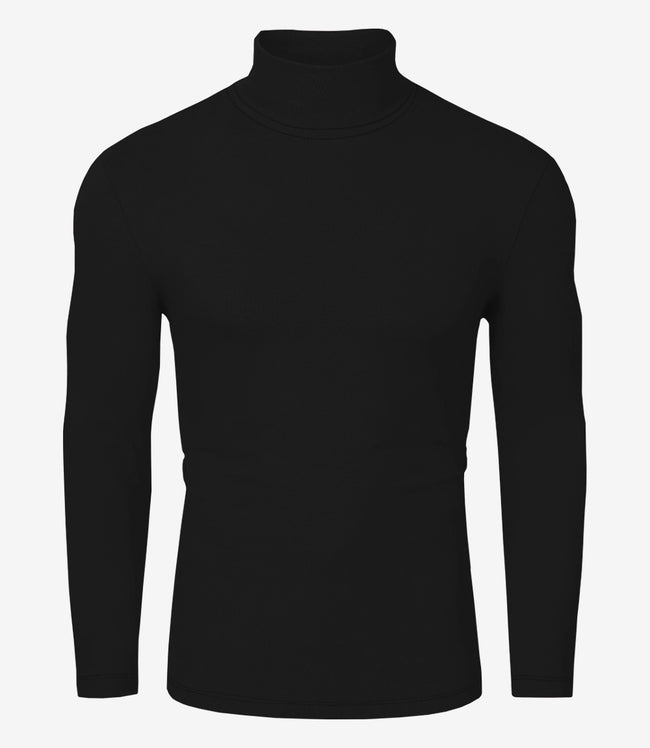 Mens Black Turtleneck Shirt