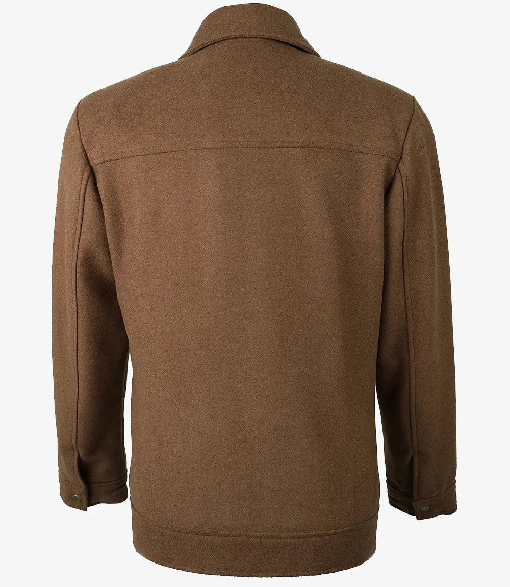 Women’s Brown Wool Utility Jacket
