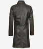 Women's Distressed Brown 3/4 Length Leather Coat