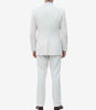 Men's Off-White Three-Piece Suit – Peak Lapel Wedding & Formal Attire