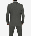 Men's Three-Piece Two-Button Gray Gangster Suit
