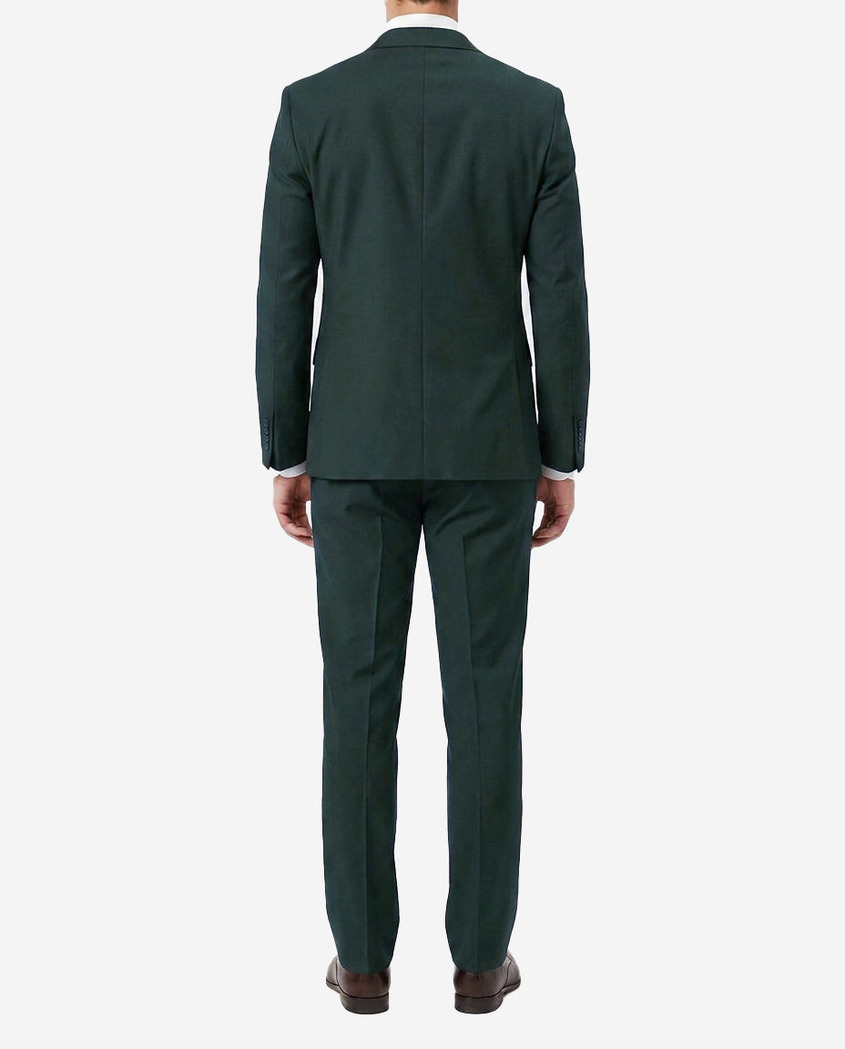 Men's Green Single-Breasted 3-Piece Suit —  Notch Lapel