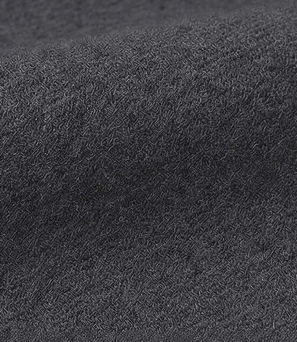 Rosario Runway: Women's Collarless Grey Wool Coat - Grey - view 6
