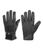 Mens Driving Black Lined Leather Gloves