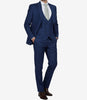 Vollmer Men's Blue 3-Piece Wedding Suit – Peak Lapel