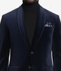 Mens 2 Button Deep Blue Velvet Tuxedo with Shawl Lapel