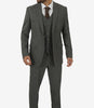 Men's Three-Piece Two-Button Gray Gangster Suit
