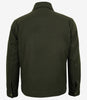 Men's Olive Green Wool Utility Jacket - Zip Closure
