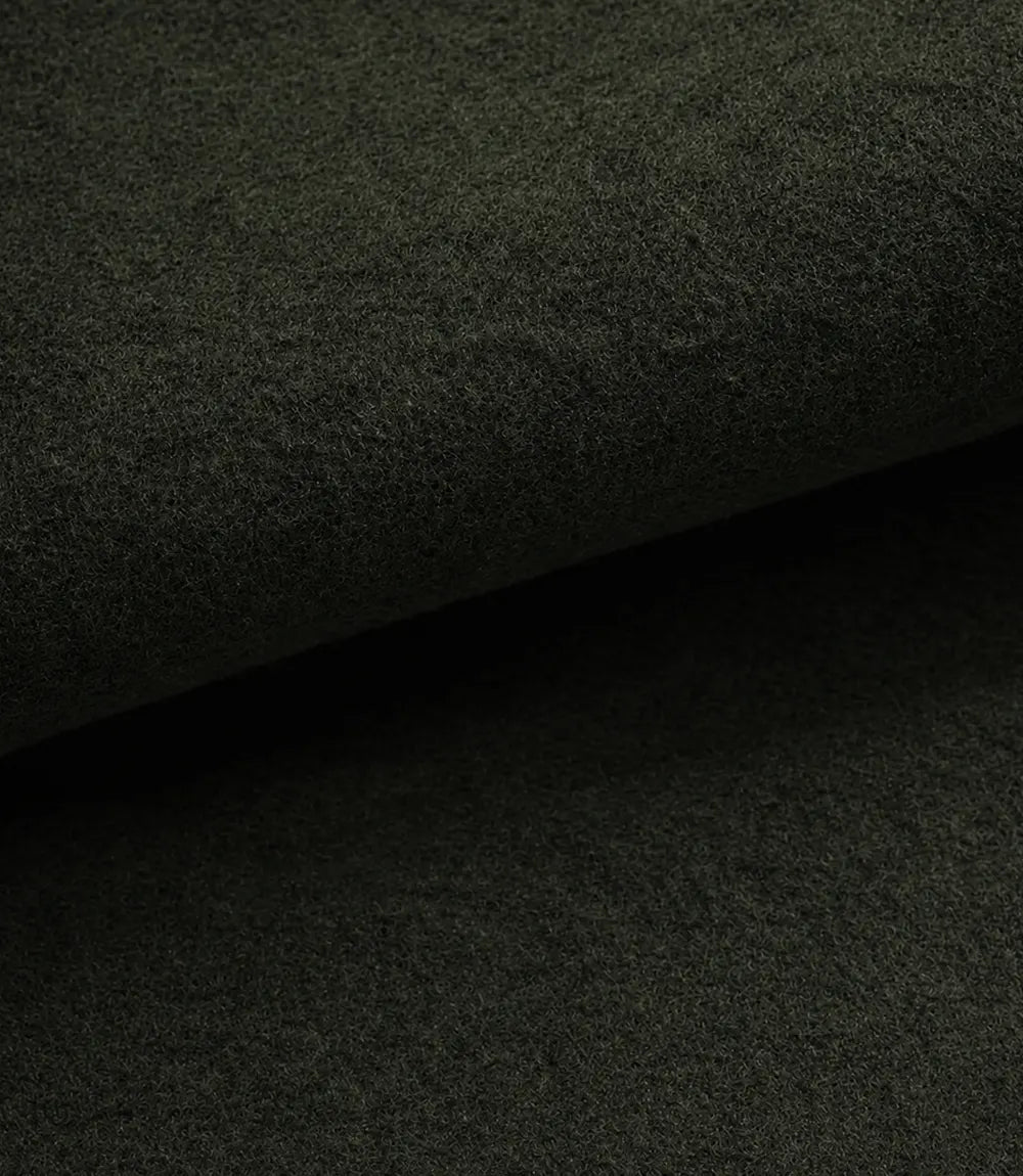 The Classicist: Women's Double-Breasted Wool Coat in Olive Green - Olive Green - view 5