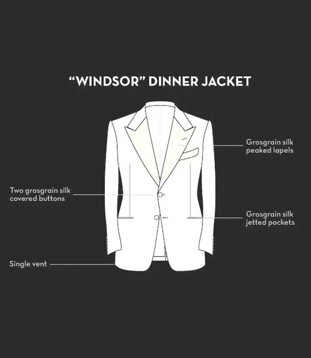 White Peak Lapel Two Button Tuxedo