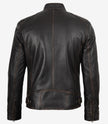 Men's Distressed Brown Biker Style Leather Jacket