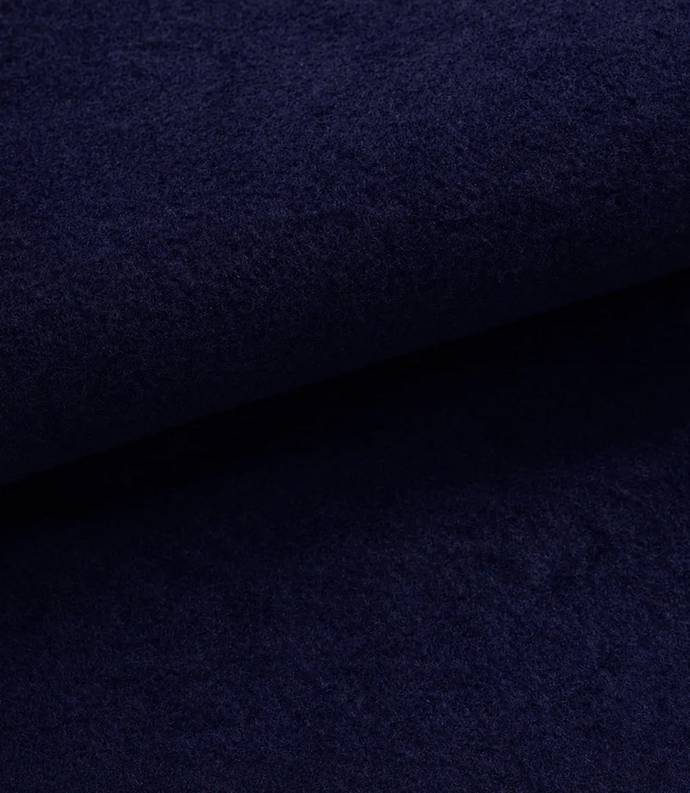 The Classicist: Women's Double-Breasted Wool Coat in Rich Blue - Blue - view 5