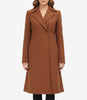 Denise Women's Double-Breasted Camel Coat – Premium Wool