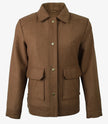 Women’s Brown Wool Utility Jacket