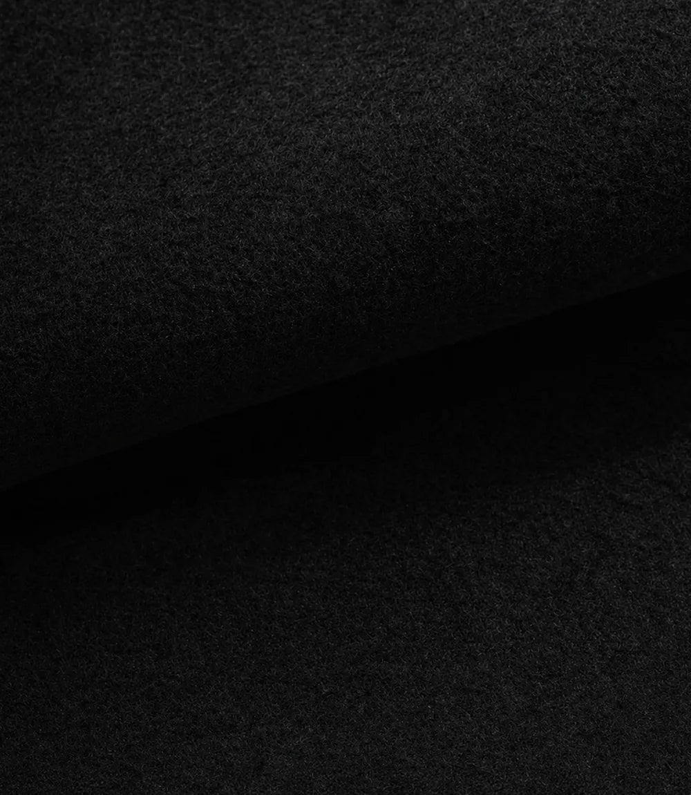 The Classicist: Women's Double-Breasted Wool Coat in Black - Black - view 5