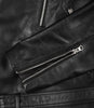 Men's Black Asymmetrical Leather Jacket – Motorcycle Style