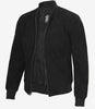 Men's Premium Black Suede Bomber Jacket