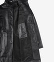 Bristol Womens Black Leather Car Coat - 3/4 Length