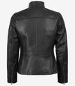 Carrie Black Leather Jacket for Women