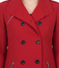 Womens Double Breasted Red Wool Peacoat