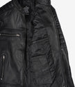 Men's Real Lambskin Leather Black Biker Style Jacket
