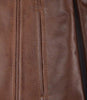 Womens Brown Leather 3 4 Length Coat