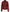 Women's Red Asymmetrical Belted Biker Style Leather Jacket