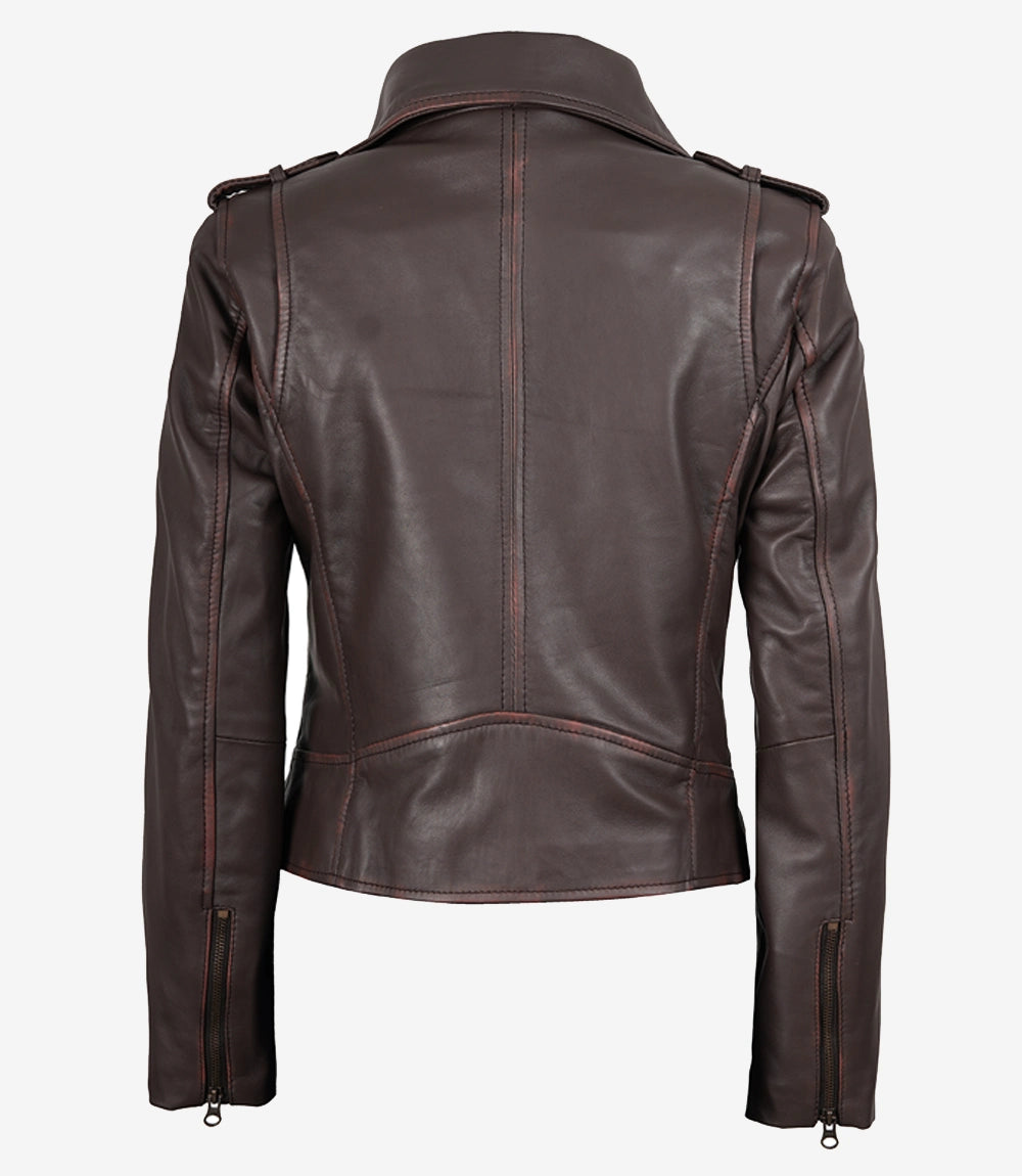 Colorado Womens Dark Brown Leather Jacket