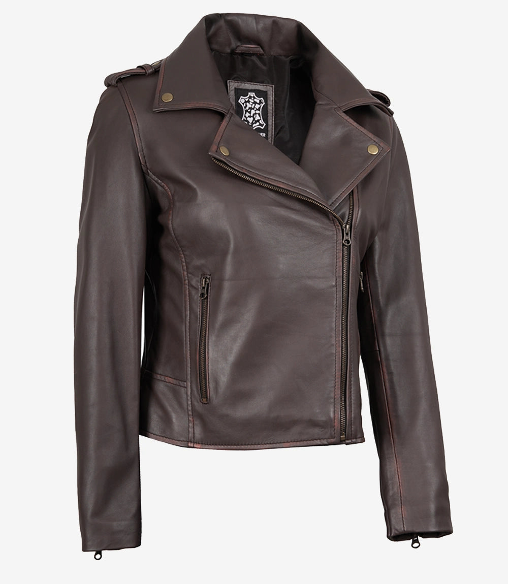 Colorado Womens Dark Brown Leather Jacket